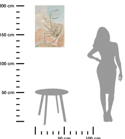 Obraz 399A 50x70 cm abstrakcyjna twarz