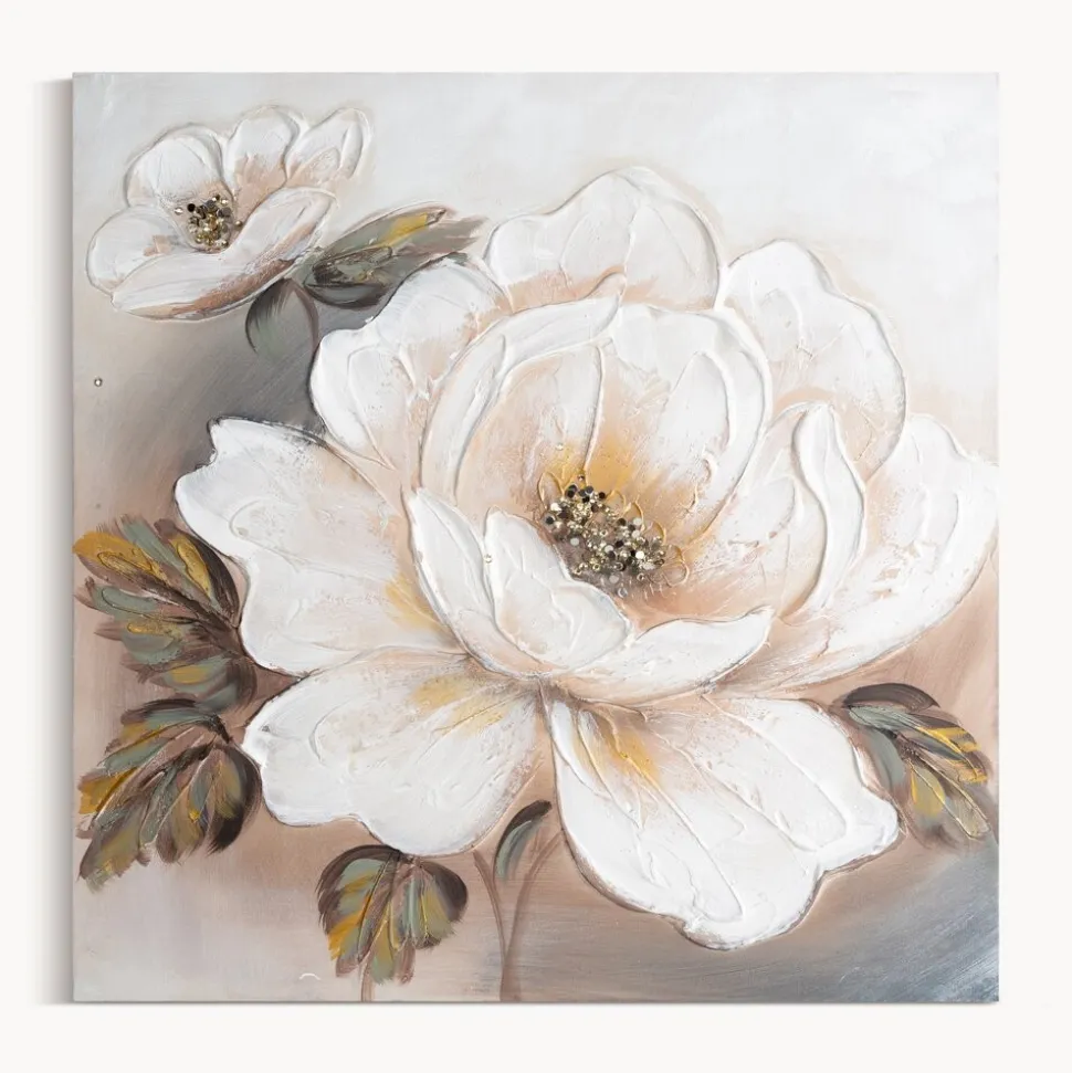 Obraz 664/A 60x60 cm białe kwiaty
