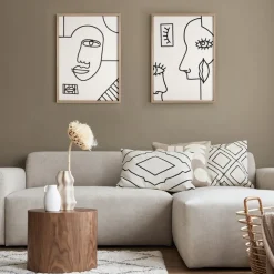 Obraz 669/B 50x70 cm linearna twarz