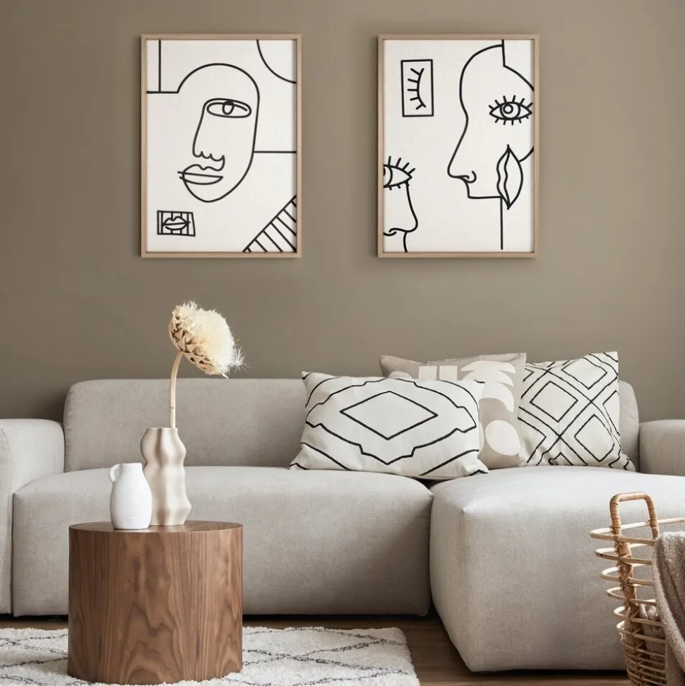 Obraz 669/B 50x70 cm linearna twarz