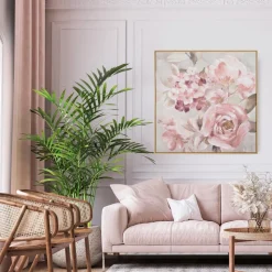 Obraz 611/B 80x80 cm różowe kwiaty