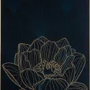 Obraz LOTOS8 53x73 cm złoty kwiat lotosu