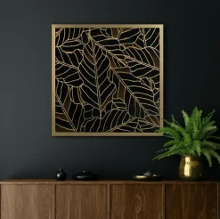 Obraz LILI1 53x53 cm złote liście * EUROFIRANY B.B. Choczyńscy Sp.J. Online