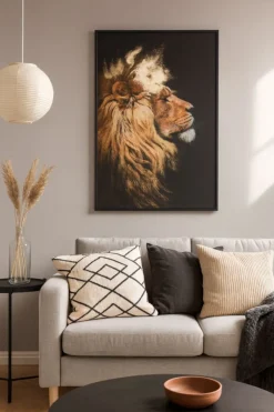 Obraz na płótnie 60x90 motyw lwa * Atmosphera Discount