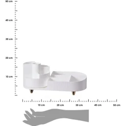 Obrotowy organizer na kosmetyki z 9 przegródkami Beauty Luxe