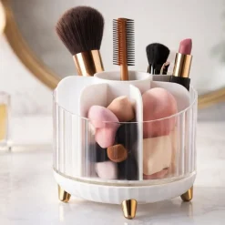 Obrotowy organizer na kosmetyki z 6 przegródkami Beauty Luxe * HowHomely Clearance