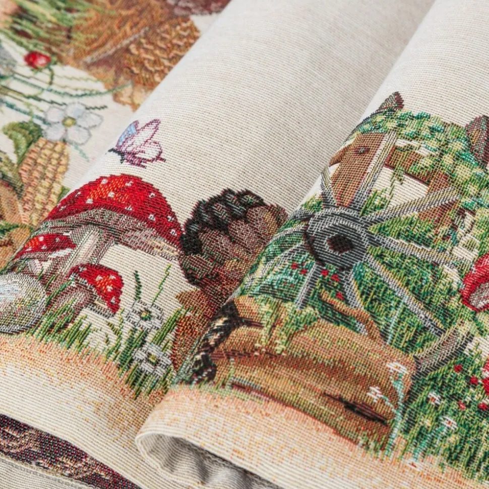 Obrus gobelinowy 1287/NAT 100x100 cm wiosenny