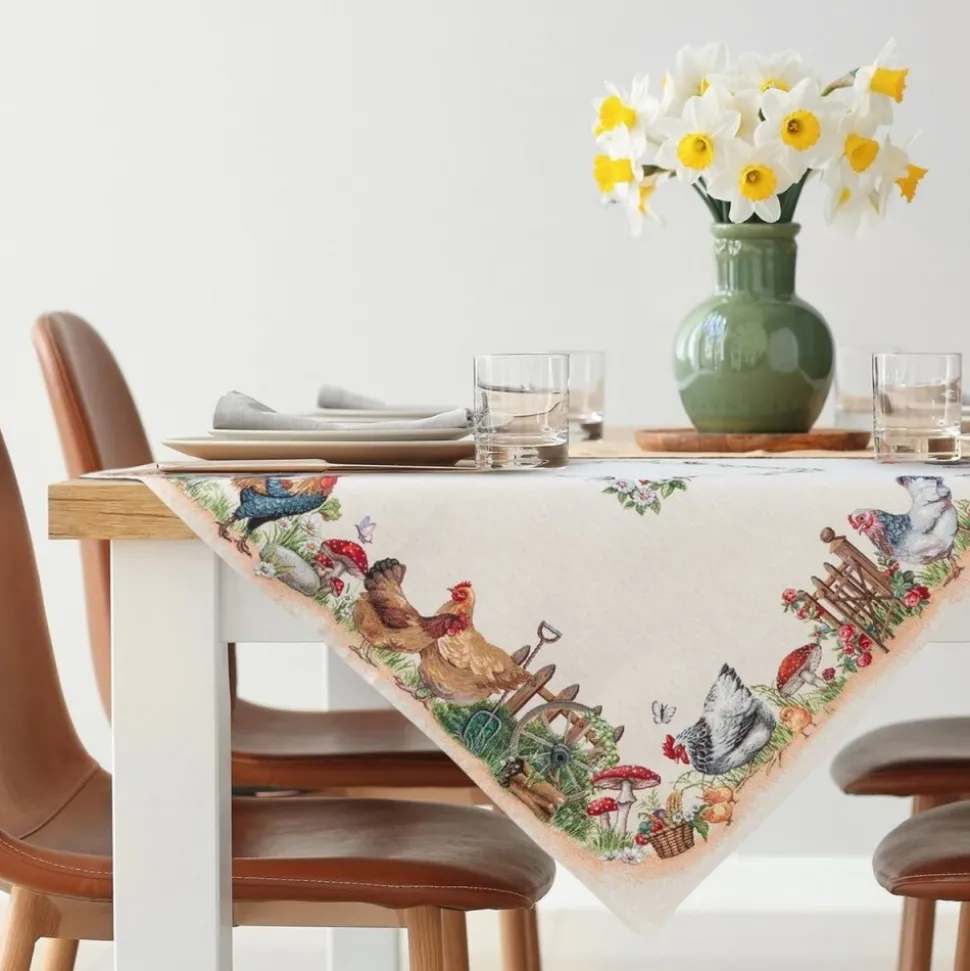 Obrus gobelinowy 1287/NAT 100x100 cm wiosenny