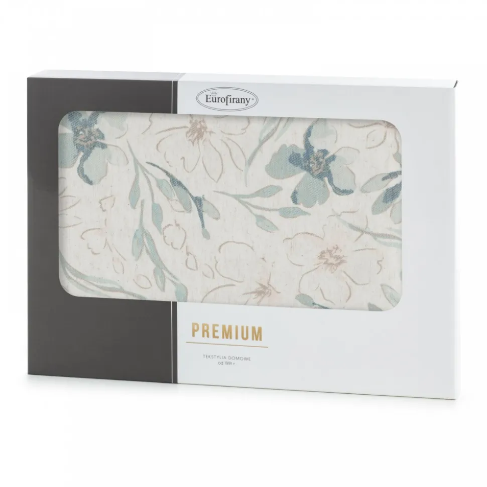 Obrus INES 10 145x260 cm naturalny kwiaty