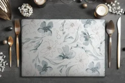 Obrus INES 10 145x300 cm naturalny kwiaty