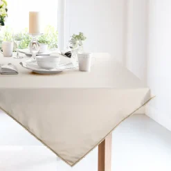 Obrus LACE 85x85 cm kremowy haftowane zdobienie