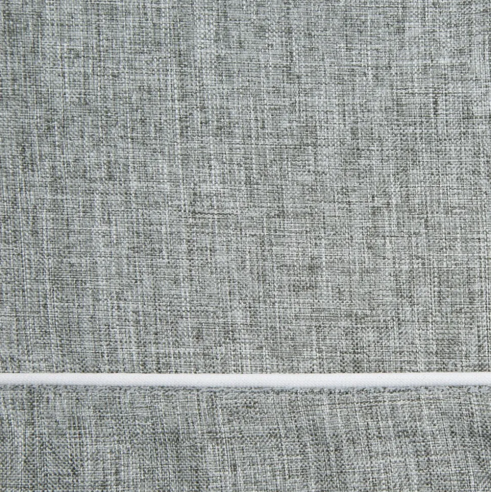 Obrus MEGI 140x220 cm popielaty lamówka