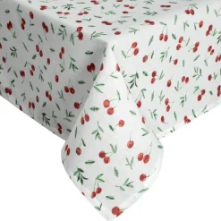 Obrus plamoodporny Cherry 140x180 cm biały