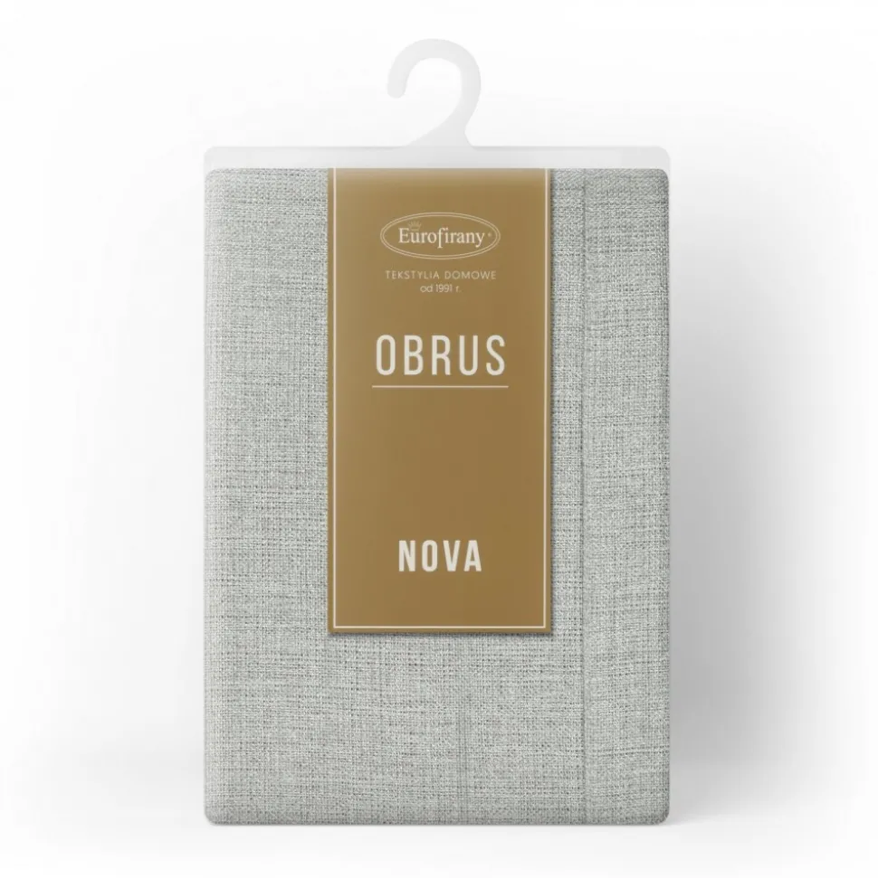 Obrus STELLA 2 145x350 cm srebrny