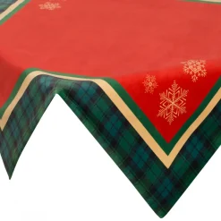 Obrus świąteczny CHERRY/02 85x85 płatki śniegu