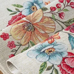 Obrus gobelinowy 1413/NAT 140x180 cm kwiaty * EUROFIRANY B.B. Choczyńscy Sp.J. Best