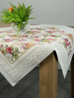Obrus gobelinowy 1175/SRE 100x100 cm róże * EUROFIRANY B.B. Choczyńscy Sp.J. Online