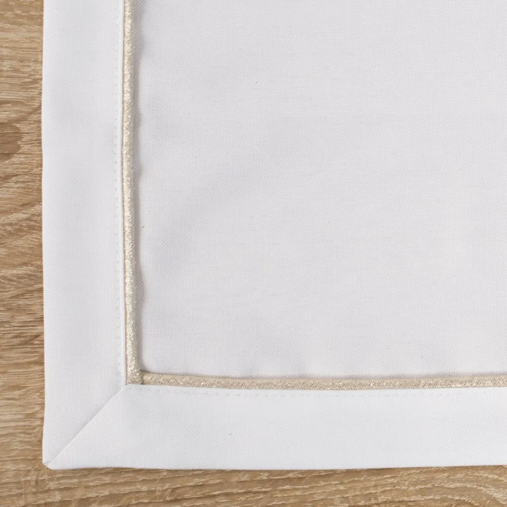 Obrus MADELE 85x85 cm biały złoty * EUROFIRANY B.B. Choczyńscy Sp.J. Outlet
