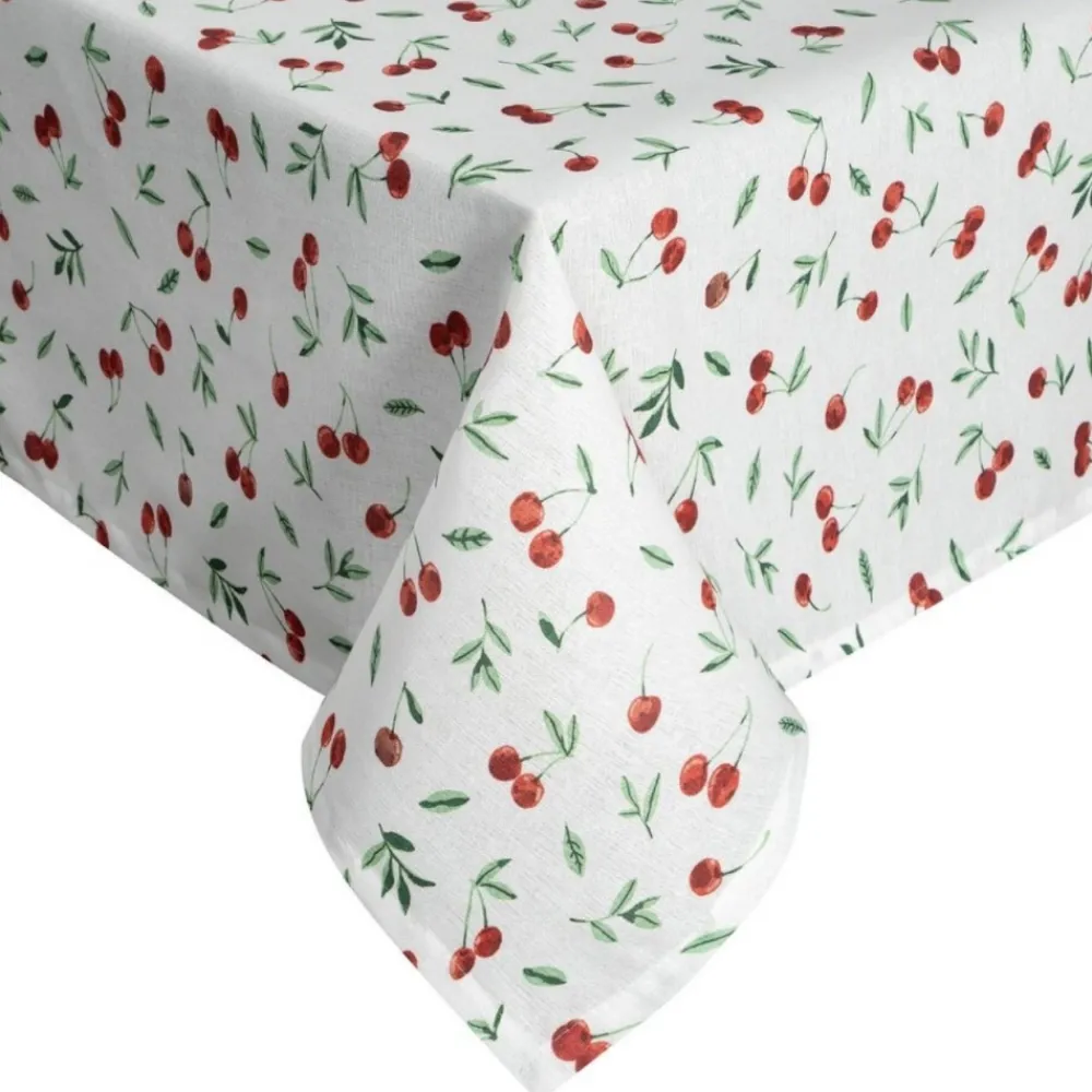 Obrus plamoodporny Cherry 110x140 cm biały * EUROFIRANY B.B. Choczyńscy Sp.J. Outlet
