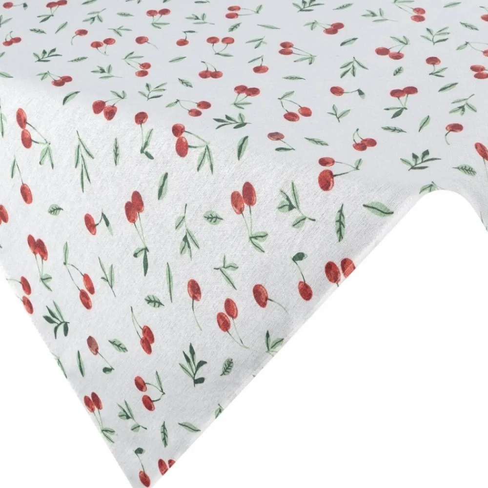 Obrus plamoodporny Cherry 110x140 cm biały * EUROFIRANY B.B. Choczyńscy Sp.J. Outlet