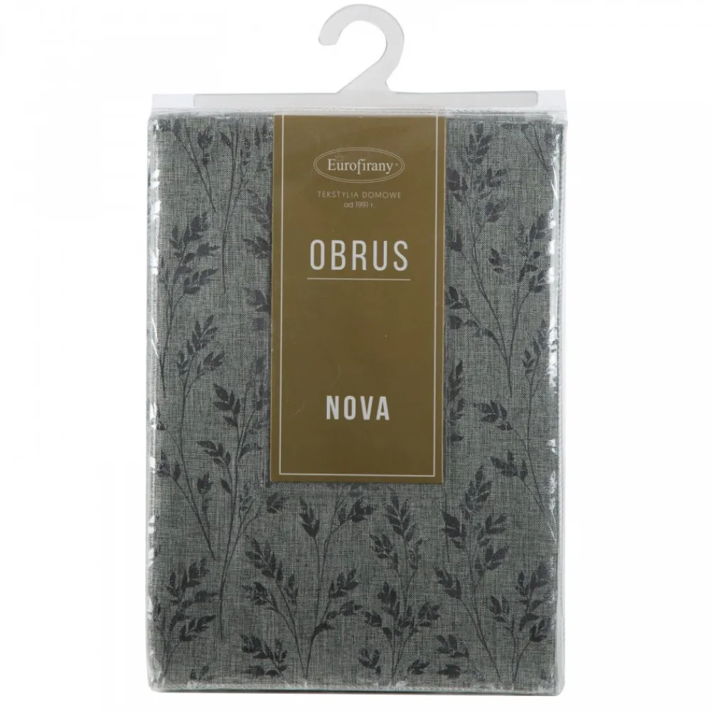 Obrus SIMONA 140x260 cm srebrny gałązki * EUROFIRANY B.B. Choczyńscy Sp.J. Best