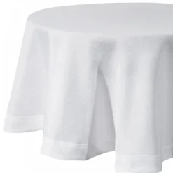 Obrus STELLA 2 120 cm okrągły biały * EUROFIRANY B.B. Choczyńscy Sp.J. Discount