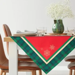 Obrus świąteczny CHERRY 85x85 cm kratka * EUROFIRANY B.B. Choczyńscy Sp.J. Outlet