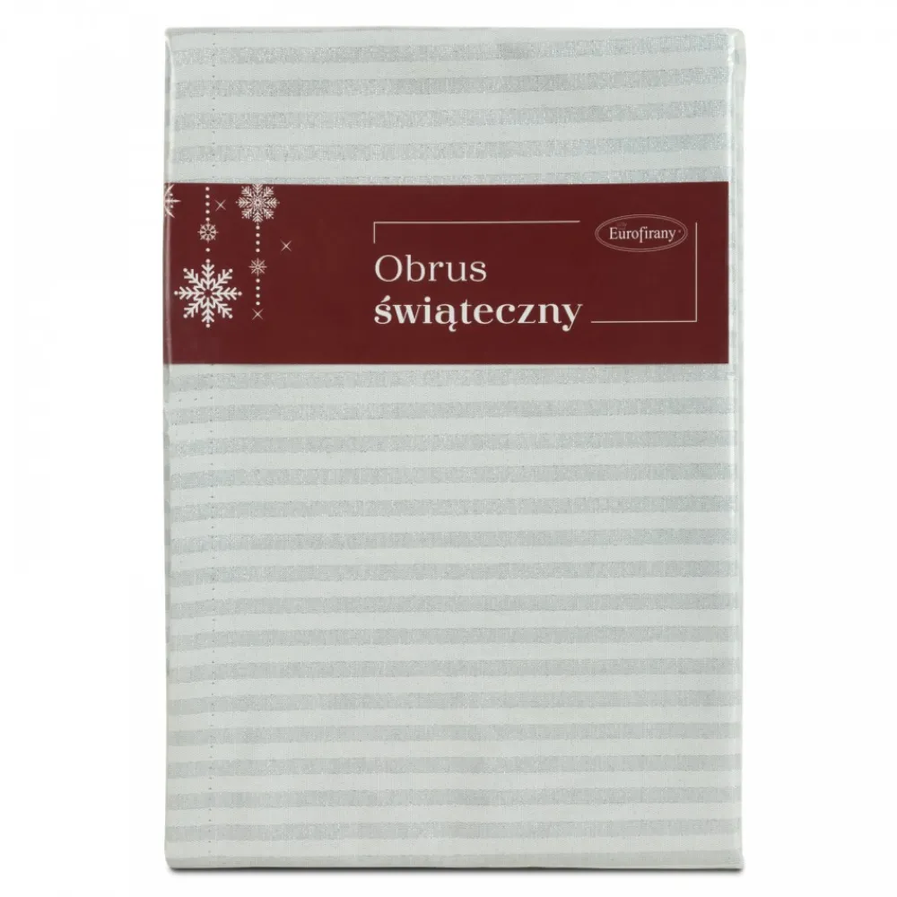Obrus świąteczny FLASH 6 135x180 cm srebrny * EUROFIRANY B.B. Choczyńscy Sp.J. Best