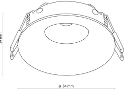 Oczko Sufitowe EYE Czarne GU10 MR16 IP44 * TK Lighting Online