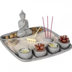 Ogród Zen z figurką Buddy 23x23 cm * Atmosphera Best