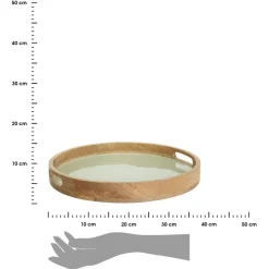 Okrągła taca 38 cm Inaya Green