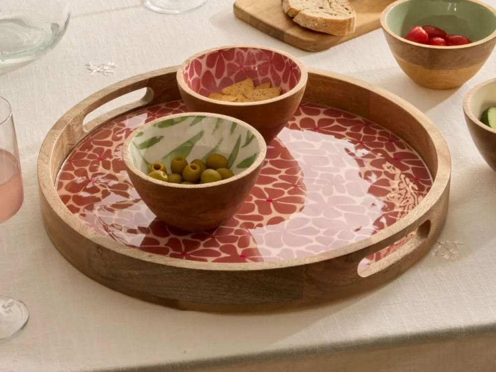 Okrągła taca 38 cm Inaya Terracotta * Secret de Gourmet Clearance