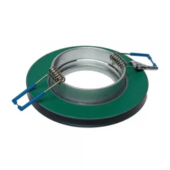 Okrągłe Oczko Sufitowe Podtynkowe Srebrne Szklane 1xGU10 9cm Bez Oprawki * Eko-light Discount