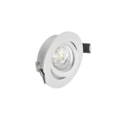 Okrągłe Oczko Sufitowe Podtynkowe Regulowane Białe 1xGU10 8,3cm IP20 Bez Oprawki * Eko-light Sale