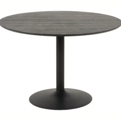 Okrągły czarny stół do jadalni Ibiza 110 cm