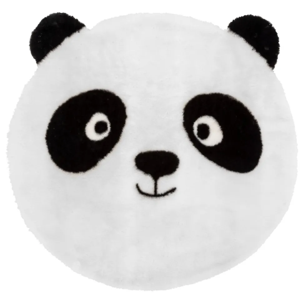 Okrągły dywan 100 cm biały Panda