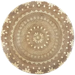 Okrągły dywan jutowy 115 cm