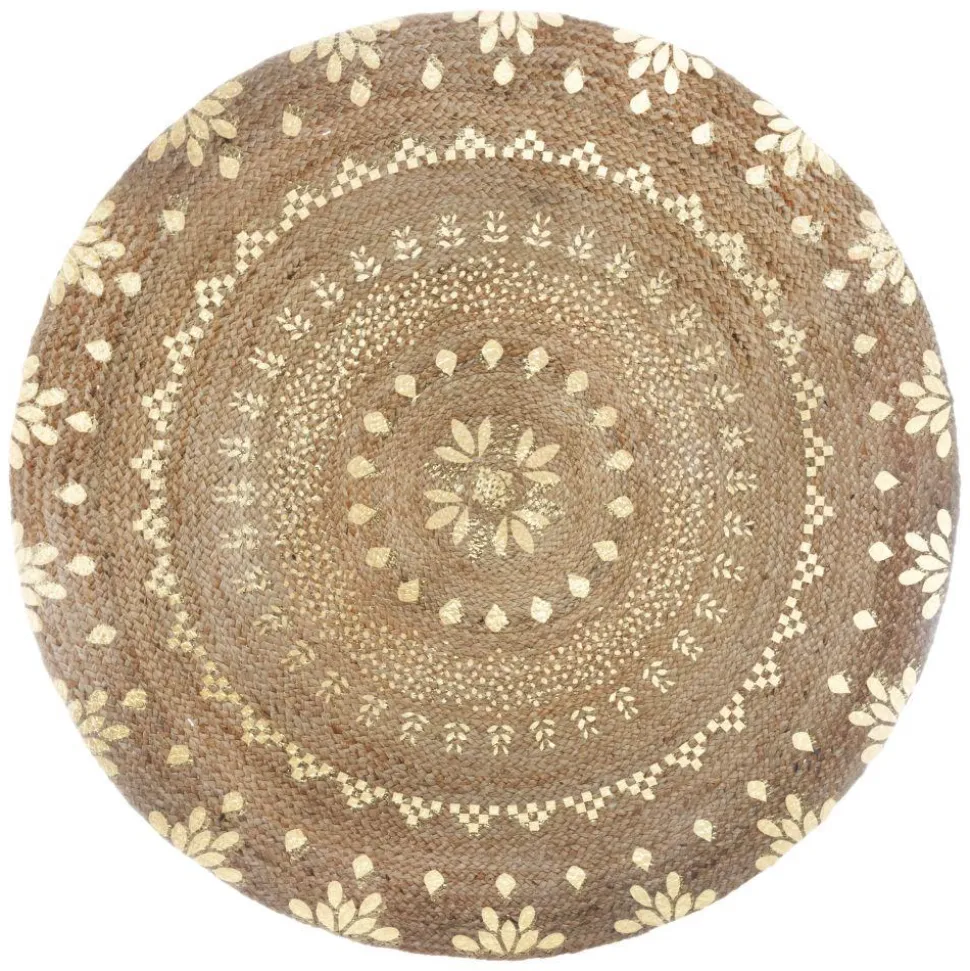 Okrągły dywan jutowy 115 cm