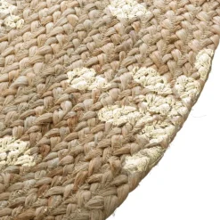 Okrągły dywan jutowy 115 cm