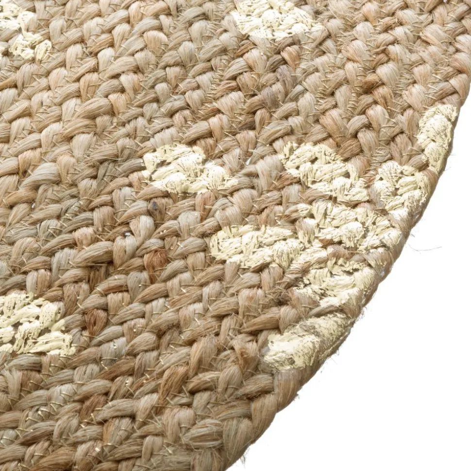 Okrągły dywan jutowy 115 cm