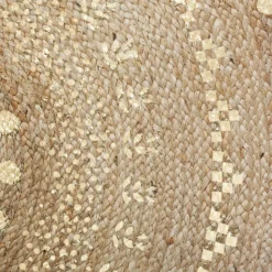 Okrągły dywan jutowy 115 cm