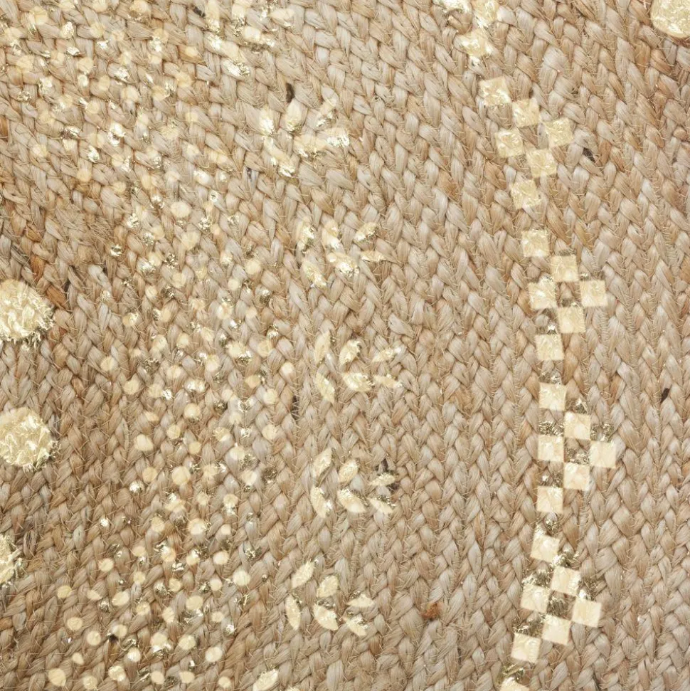 Okrągły dywan jutowy 115 cm