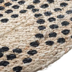 Okrągły dywan jutowy 120 cm wzór 2