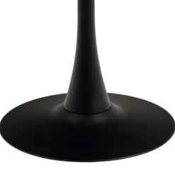 Okrągły stół ceramiczny blat 90 cm Malta czarny
