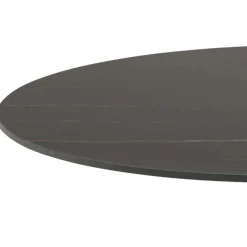 Okrągły stół ceramiczny blat 90 cm Malta czarny