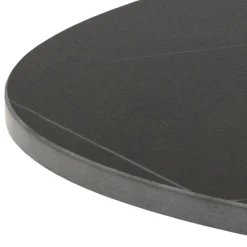Okrągły stół ceramiczny blat 60 cm Malta czarny