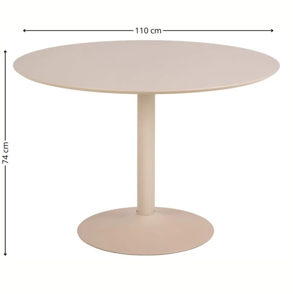 Okrągły stół do jadalni Ibiza 110 cm beż