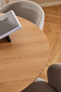 Okrągły stół do jadalni Soli 120 cm czarno-beżowy
