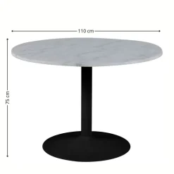 Okrągły stół marmurowy Tarifa 110 cm