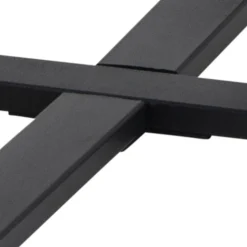 Okrągły stolik kawowy Amble czarny marmur 77 cm